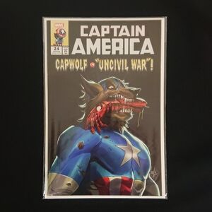 Marvel Comics - Captain America #24 Comic Book - Capwolf Variant Cover